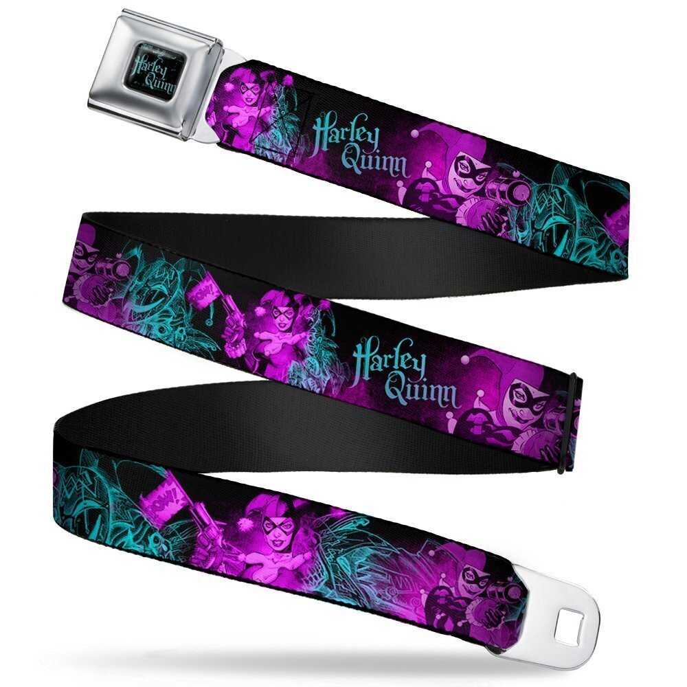 7945 Seatbelt Belt - HARLEY QUINN Pow & Aiming Poses/Joker Sketch